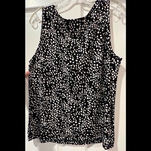 Travel Elements polka dot black/white tank